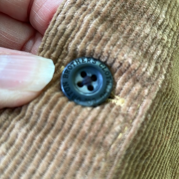 Orton Brothers Mens Vintage Brown Corduroy Vest Barn Cowboy XL - Picture 5 of 5